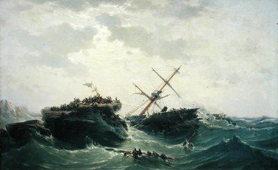 The Sinking of the Borysthene, 15th December 1865, 1866 by Pierre Emile Berthelemy